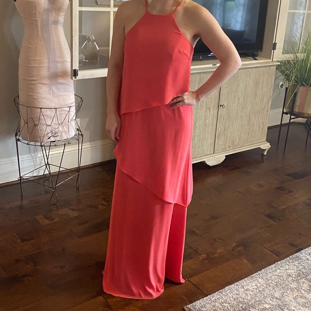 David’s Bridal Guava Bridesmaid Dress